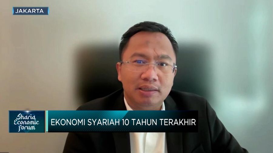 Sekretaris Jenderal Masyarakat Ekonomi Syariah (MES), Iggi Haruman Achsien dalam վ Sharia Economic Forum pada Selasa (3/9/2024). (վ TV)