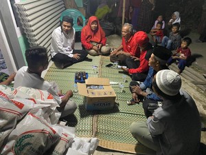 Bacawabup Bogor Musyafaur Tinjau TKP Bangunan Roboh Akibat Angin Kencang