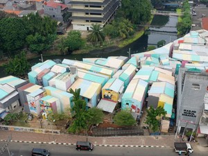 Jakarta Punya Kampung Warna-warni Bak di Brasil, Lokasinya Ada di Sini