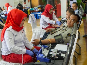 Kilang Pertamina Plaju Gelar Donor Darah, Libatkan Ratusan Pekerja