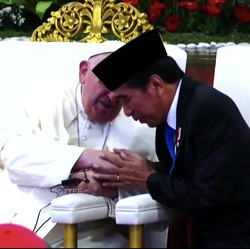 Di Depan Paus Fransiskus, Jokowi Singgung Peperangan di Palestina