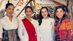 Chelsea Islan, Happy Salma, Merry Riana dan Nadia Mulya Sambut Paus Fransiskus
