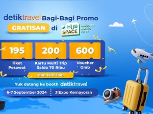Pengumuman: detikTravel Bagi-bagi 195 Tiket Pesawat Gratis di Hub Space