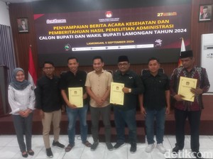 KPU Lamongan Sebut Berkas 2 Bapaslon Pilkada Lamongan Belum Penuhi Syarat