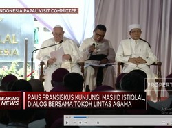 Video: Pesan Damai Paus Fransiskus Saat Kunjungi Masjid Istiqlal