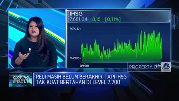 Video: Reli Belum Berakhir, IHSG Tak Kuat Bertahan di Level 7.700