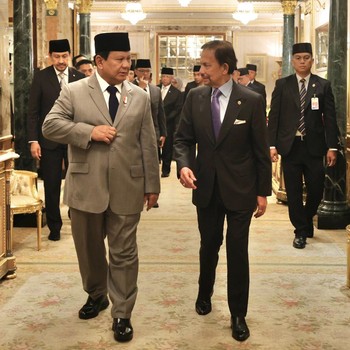 Detik-Detik Mesra Prabowo Bertemu Sultan Brunei, Bak Sahabat Lama