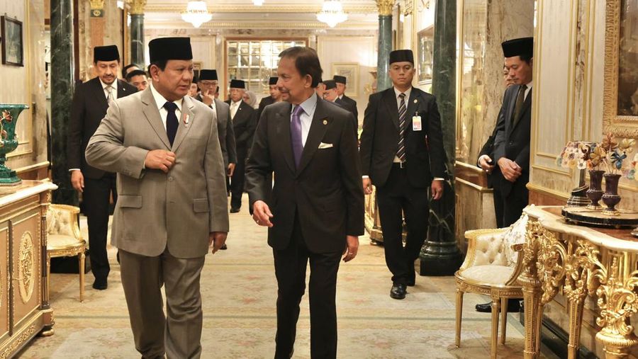 Temui Sultan Hassanal Bolkiah, Prabowo Undang Perwira Brunei Darussalam Belajar di Universitas Pertahanan. (Dok Tim Media Prabowo Subianto)