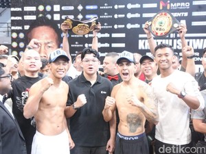 Timbang Badan Daud Yordan vs Carrizo Rampung, Penuhi Ambang Batas
