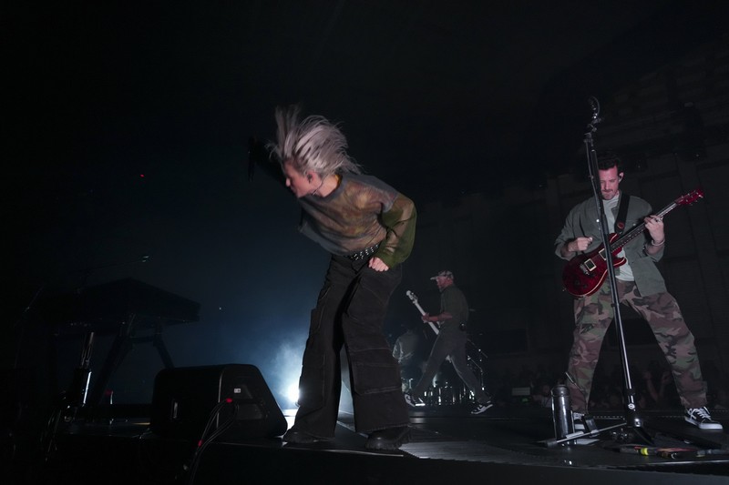 Linkin Park Performance and Announcement Emily Armstrong, from left, Phoenix, and Alex Feder (filling in for guitarist Brad Delson) of Linkin Park perform Thursday, Sept. 5, 2024, in Los Angeles. It was announced on Thursday that Dead Sara's Emily Armstrong would join as the band's new co-singer and songwriter/producer Colin Brittain would join on drums. Linkin Park will release the album