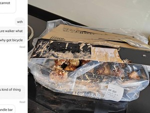 Duh! Pesanan Sate Rp 650 Ribu Milik Pelanggan Ini Tumpah oleh Ojol