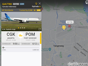 Pantau Paus Fransiskus Terbang ke Papua Nugini Pakai Flightradar24