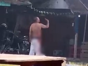 Viral Pria Mabuk di Kukar Lukai Diri Sendiri Diduga Tes Ilmu Kebal