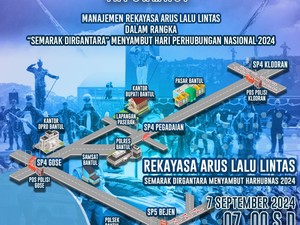 Catat Dab! Ada Rekayasa Lalin Paseban-Trirenggo Kirab Drumband AAU Besok