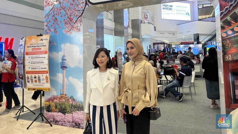 Setelah sukses pada Februari lalu, Mega Travel Fair Fase 2 kembali digelar oleh Bank Mega dan Antavaya Tour & Travel dari 2-8 September 2024. (CNBC Indonesia/Lynda Hasibuan)