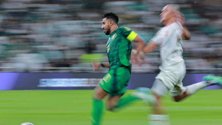 Soccer Football - World Cup - AFC Qualifiers - Group C - Saudi Arabia v Indonesia - King Abdullah Sports City, Jeddah, Saudi Arabia - September 5, 2024 Saudi Arabia's Hassan Tambakti in action REUTERS/Stringer