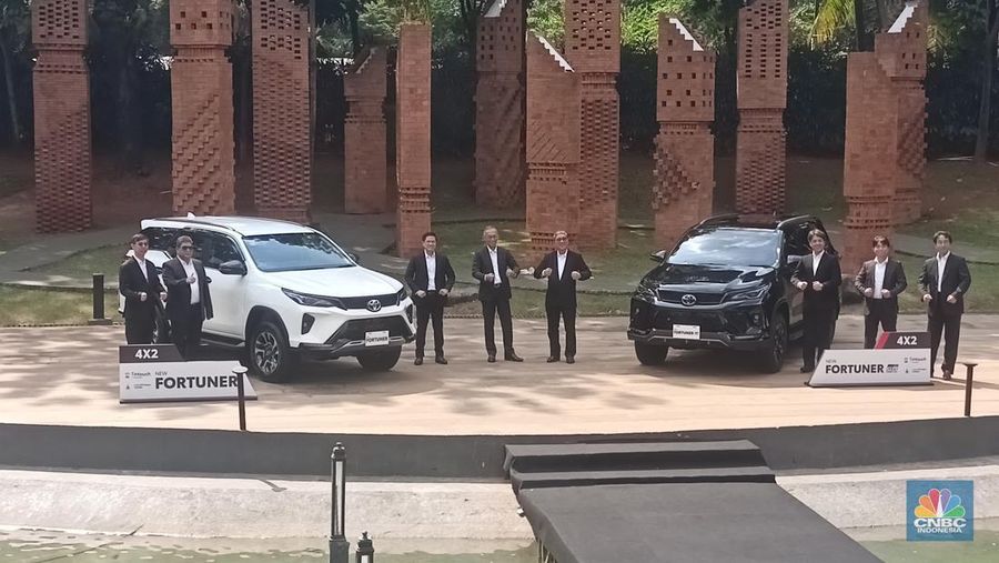 Toyota Indonesia resmi meluncurkan New Fortuner di Jakarta Pusat, Jumat (6/9/2024). (CNBC Indonesia/Ferry Sandi)