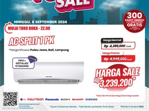 Beli AC Hemat Jutaan Rupiah di Transmart Full Day Sale!