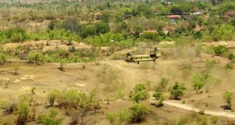 Latihan gabungan Militer Indonesia - AS. (Reuters)