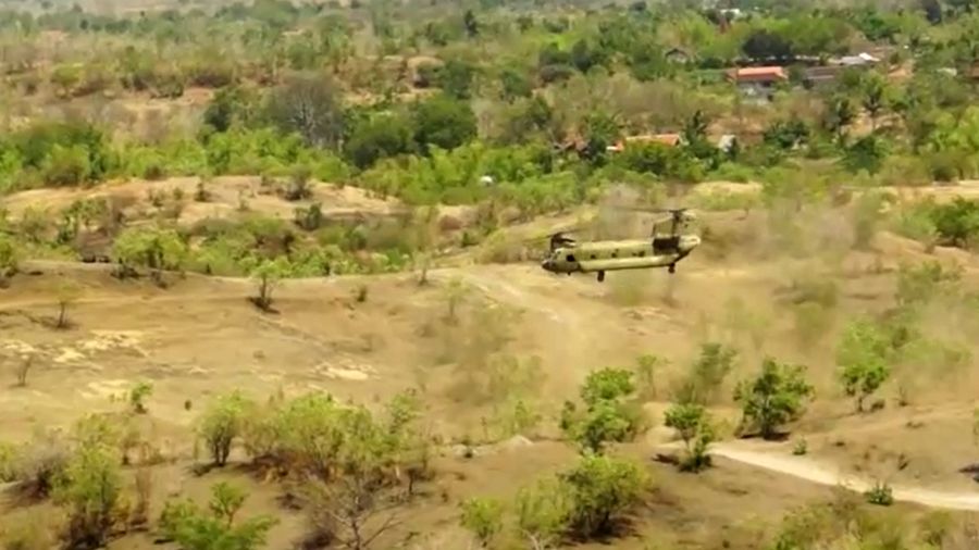 Latihan gabungan Militer Indonesia - AS. (Reuters)