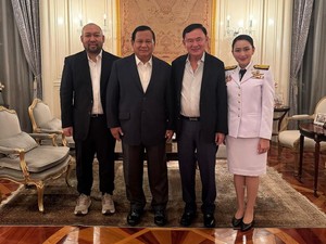 Ditemani Didit, Prabowo Dijamu Makan Malam Eks PM Thailand Thaksin Shinawatra