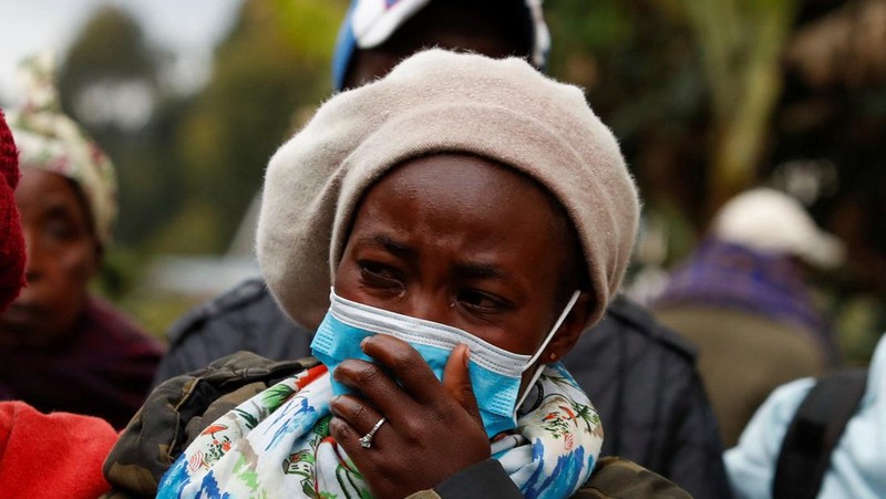 Bagian dari asrama terlihat setelah kebakaran di Hillside Endarasha Primary di Nyeri, Kenya, Jumat, 6 September 2024. Kebakaran di asrama sekolah di Kenya telah menewaskan beberapa siswa dan membakar beberapa lainnya dengan serius. (AP Photo)