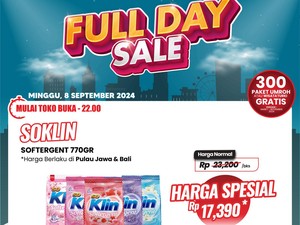 Banjir Diskon di Transmart Full Day Sale, Aneka Detergen Mulai dari Rp 12 Ribuan