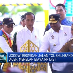 Video: Jokowi Resmikan Tol Sigli-Banda Aceh, Telan Biaya Rp13,5 T