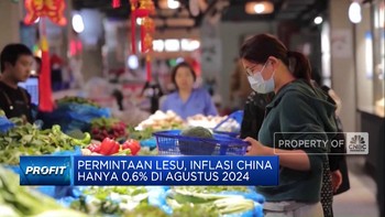 Video: Permintaan Lesu, Inflasi China Hanya 0,6% di Agustus 2024