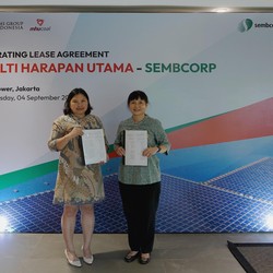 Kurangi Emisi Karbon Anak Usaha MMSGI dan Sembcorp Bangun PLTS