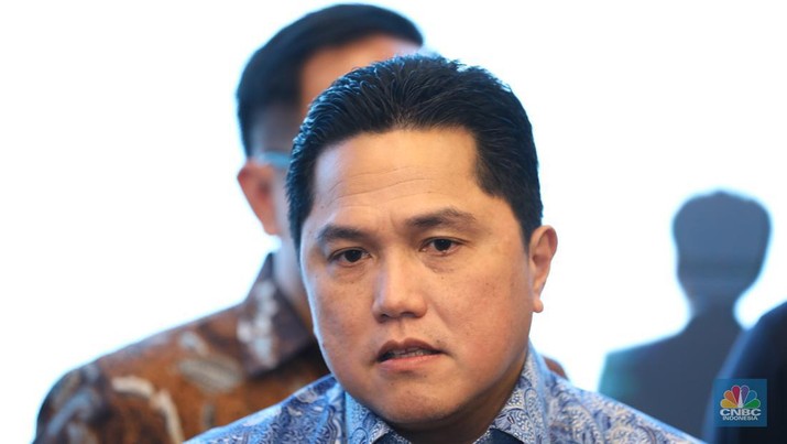 Menteri BUMN Erick Thohir. (CNBC Indonesia/Tri Susilo)