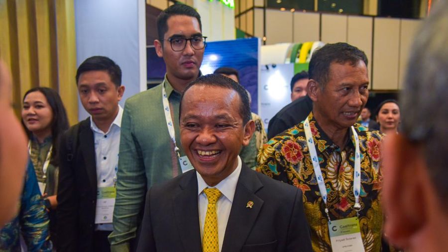 Menteri ESDM Bahlil Lahadalia di acara Coal Trans di Nusa Dua, Bali, Senin (09/09/2024). (Dok. Kementerian ESDM)