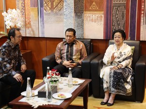 Megawati Hadiri Silaturahmi Kebangsaan Bersama Pimpinan MPR RI