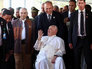 Paus Fransiskus Tiba di Timor Leste, Disambut Presiden Ramos Horta