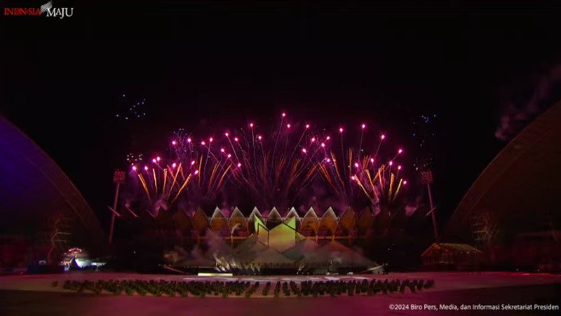 Peresmian Pembukaan Pekan Olahraga Nasional XXI, Banda Aceh, 9 September 2024. (Tangkapan Layar Youtube)