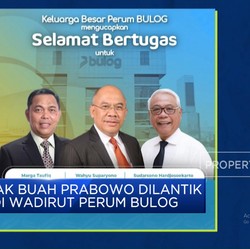 Video: Anak Buah Prabowo Dilantik Jadi Wadirut Perum Bulog