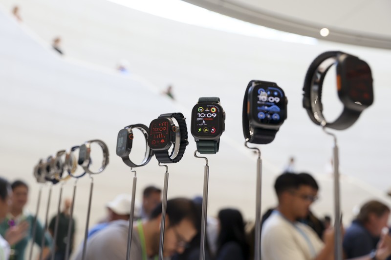 iPhone 16 baru dipamerkan selama pengumuman produk baru di kantor pusat Apple pada hari Senin, 9 September 2024, di Cupertino, California. (AP Photo/Juliana Yamada) iPhone 16 baru dipamerkan selama pengumuman produk baru di kantor pusat Apple pada hari Senin, 9 September 2024, di Cupertino, California. (AP Photo/Juliana Yamada)