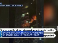 Video: Drone Ukraina Serang Apartemen di Jantung Kota Moscow Rusia
