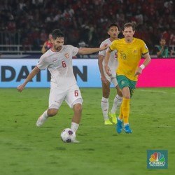 Potret Duel Sengit saat Timnas Indonesia Tahan Imbang Australia