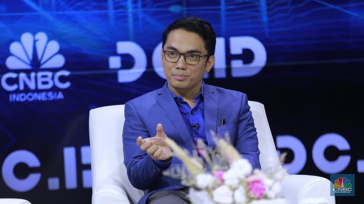 Chaiman IDPRO, Hendra Suryakusuma diacara Data Center Industry Dialogue CNBC Indonesia dengan tema 