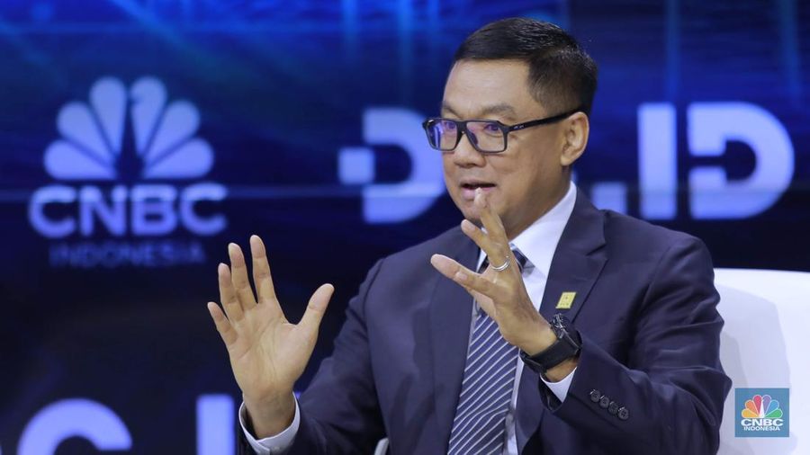 Direktur Utama PLN Darmawan Prasodjo diacara Data Center Industry Dialogue CNBC Indonesia dengan tema 