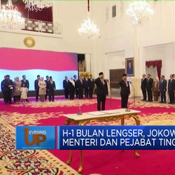 Video: Jelang lengser, Jokowi Lantik Menteri dan Pejabat Tinggi