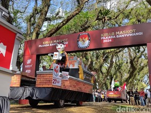 KPU Kirab Maskot Pilkada Banyuwangi, Targetkan Partisipasi Pemilih 85%