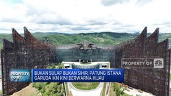 Video: Patung Istana Garuda di IKN Berubah Warna