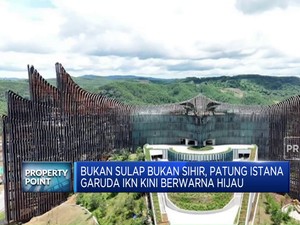 Video: Patung Istana Garuda di IKN Berubah Warna