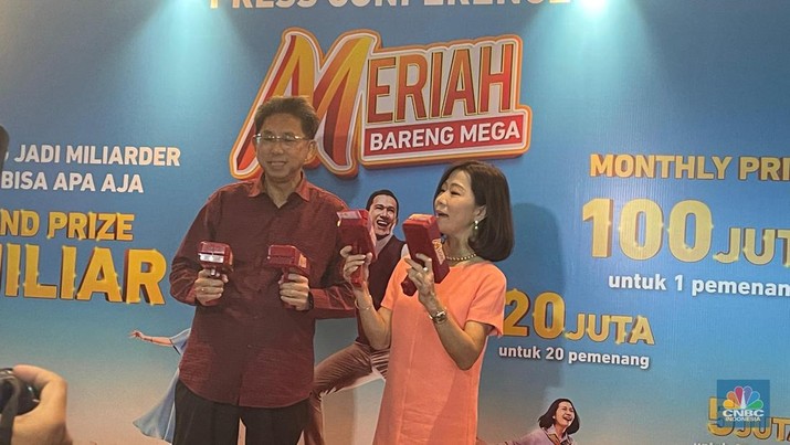 Press Conference Meriah Bareng Mega ”Bisa Menjadi Apa Saja” di Jakarta, Rabu (11/9/2024)/ Teti Purwanti