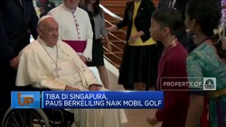 Video: Tiba di Singapura, Paus Fransiskus Keliling Naik Mobil Golf