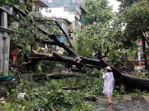 Vietnam Porak-poranda Dihantam Topan Yagi, Hotel-Tempat Wisata Hancur