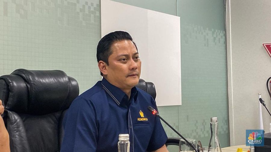 Wakil Menteri Keuangan II, Thomas Djiwandono. (CNBC Indonesia/Rosseno Aji)
