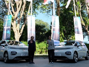 Wuling Cloud EV Jadi Mobil Resmi Konferensi Kendaraan Listrik di Bali